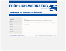 Tablet Screenshot of froehlich-werkzeug.de